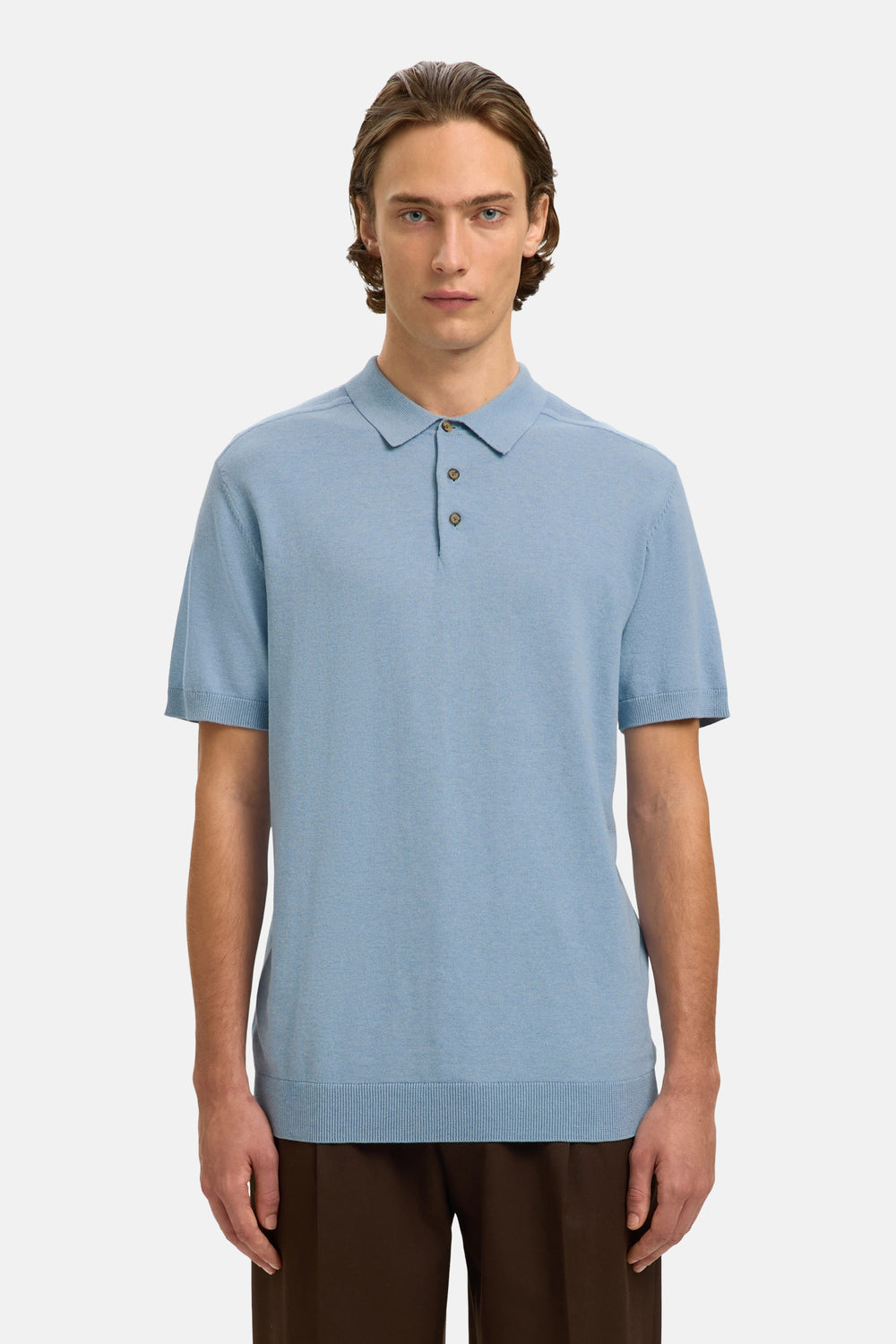 Polo blauw - SELECTED