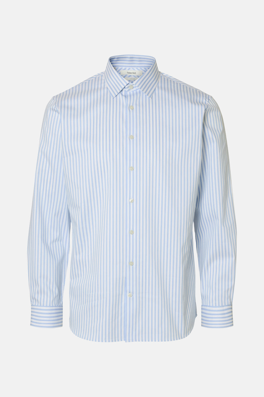 Chemise à manches longues bleue à rayures par SELECTED