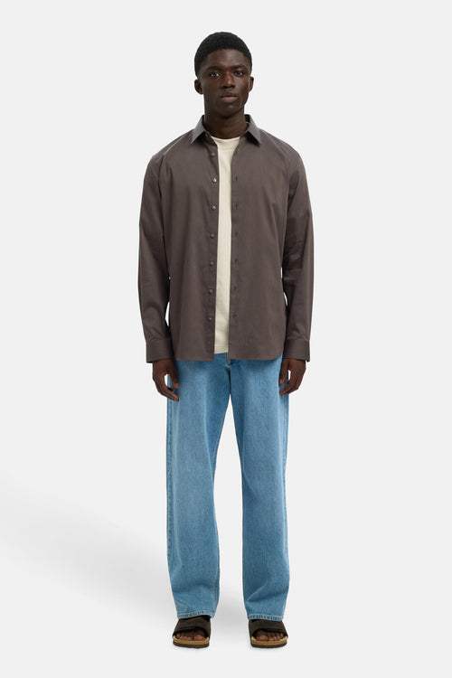 Hemd met lange mouwen - Bruin