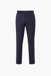 Pantalon de costume bleu de SELECTED, à motif carreaux sur fond marine.