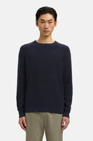 Pull met ronde hals - Donkerblauw