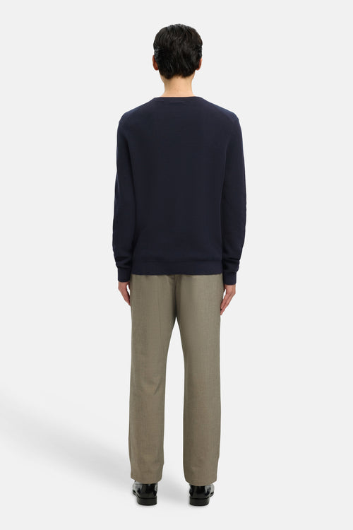 Pull met ronde hals - Donkerblauw