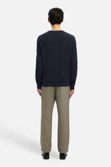 Pull met ronde hals - Donkerblauw