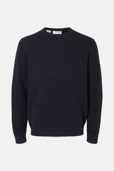 Pull met ronde hals - Donkerblauw