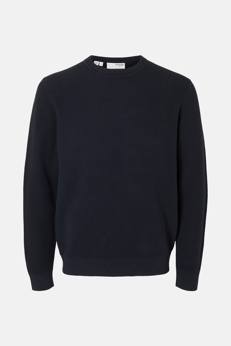 Pull met ronde hals - Donkerblauw