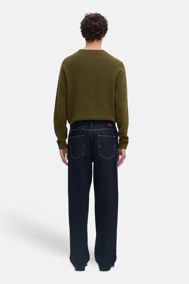 Trui met ronde hals khaki - SELECTED