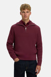 Pull col roulé rouge - SELECTED