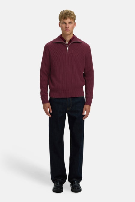 Trui met rolkraag rood - SELECTED