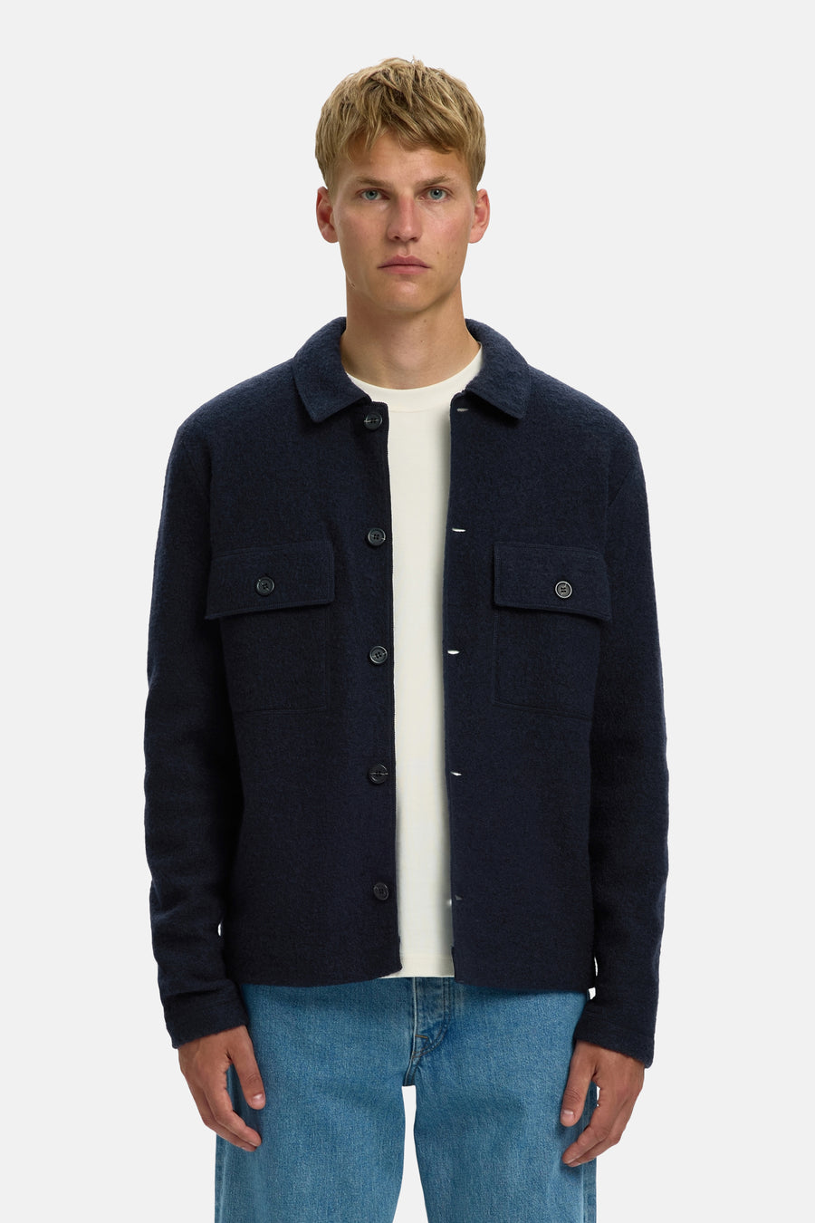Hemd (lange mouwen) blauw - SELECTED