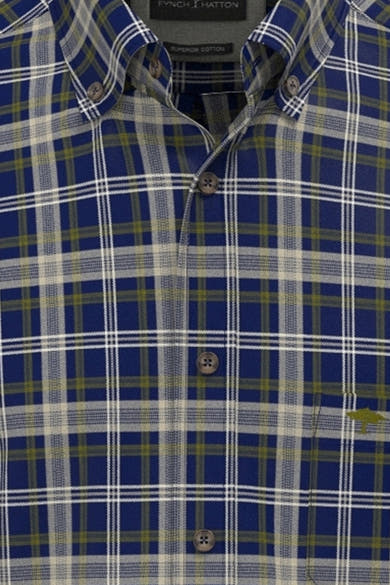 Hemd (lange mouwen) blauw - FYNCH-HATTON