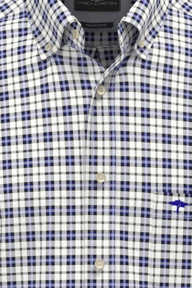 Hemd (lange mouwen) blauw - FYNCH-HATTON