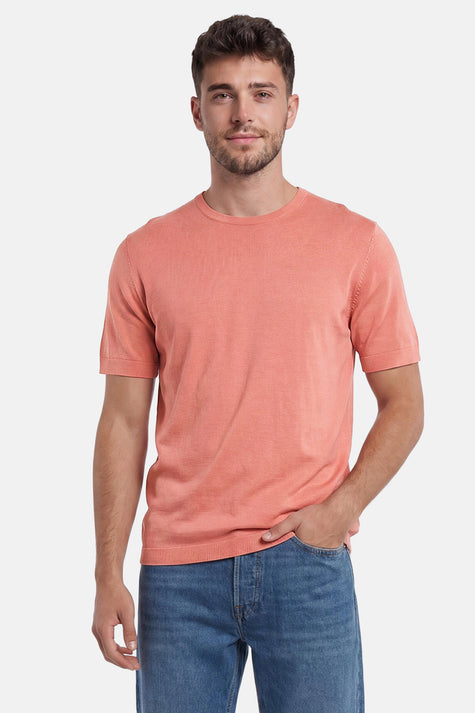Pull met ronde hals - roze