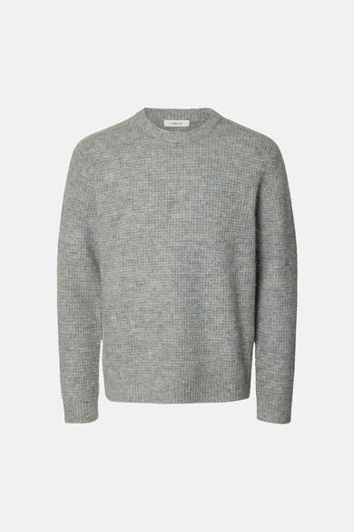Pull O-hals - Light Grey Melange