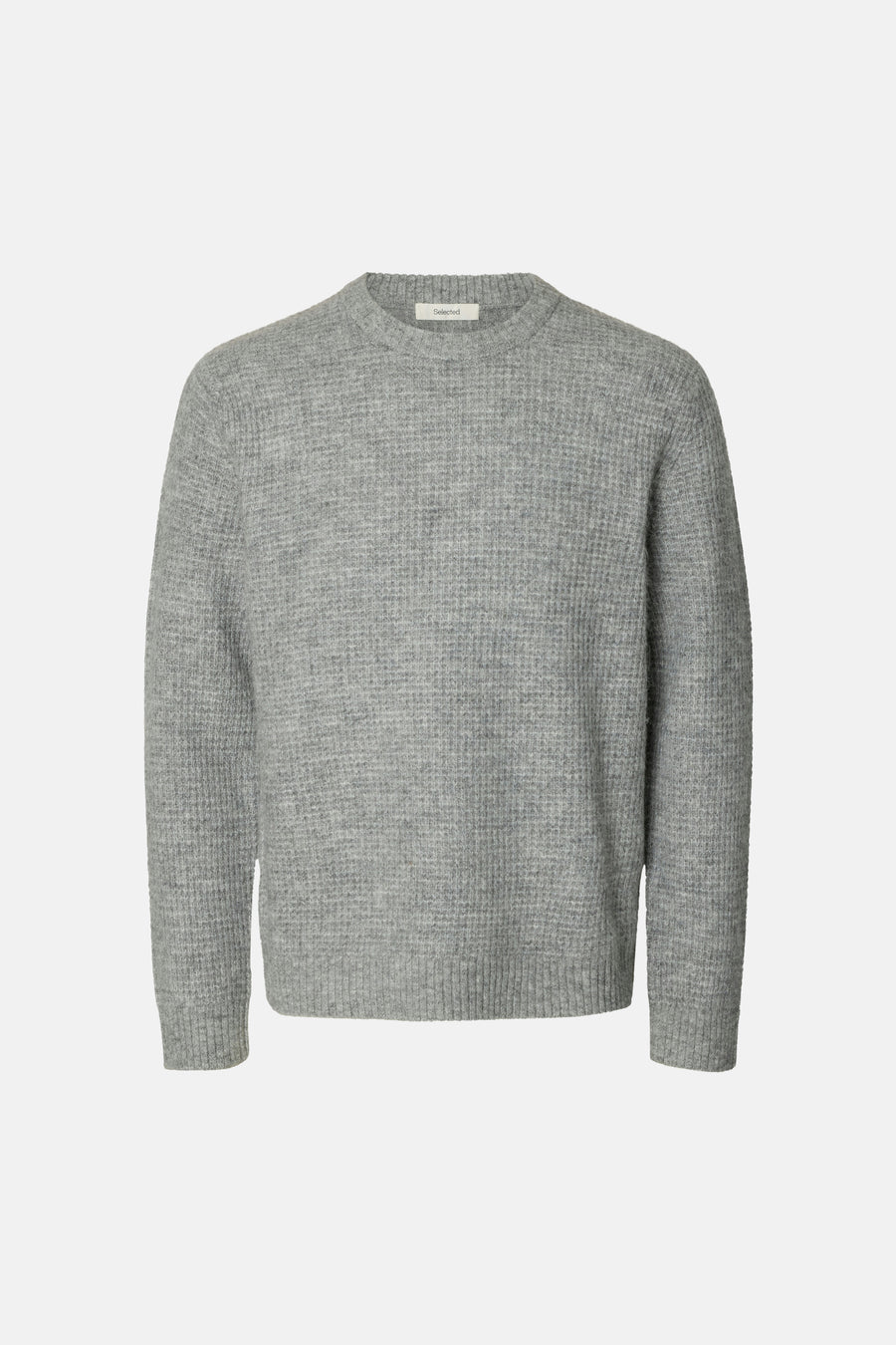 Pull O-hals - Light Grey Melange