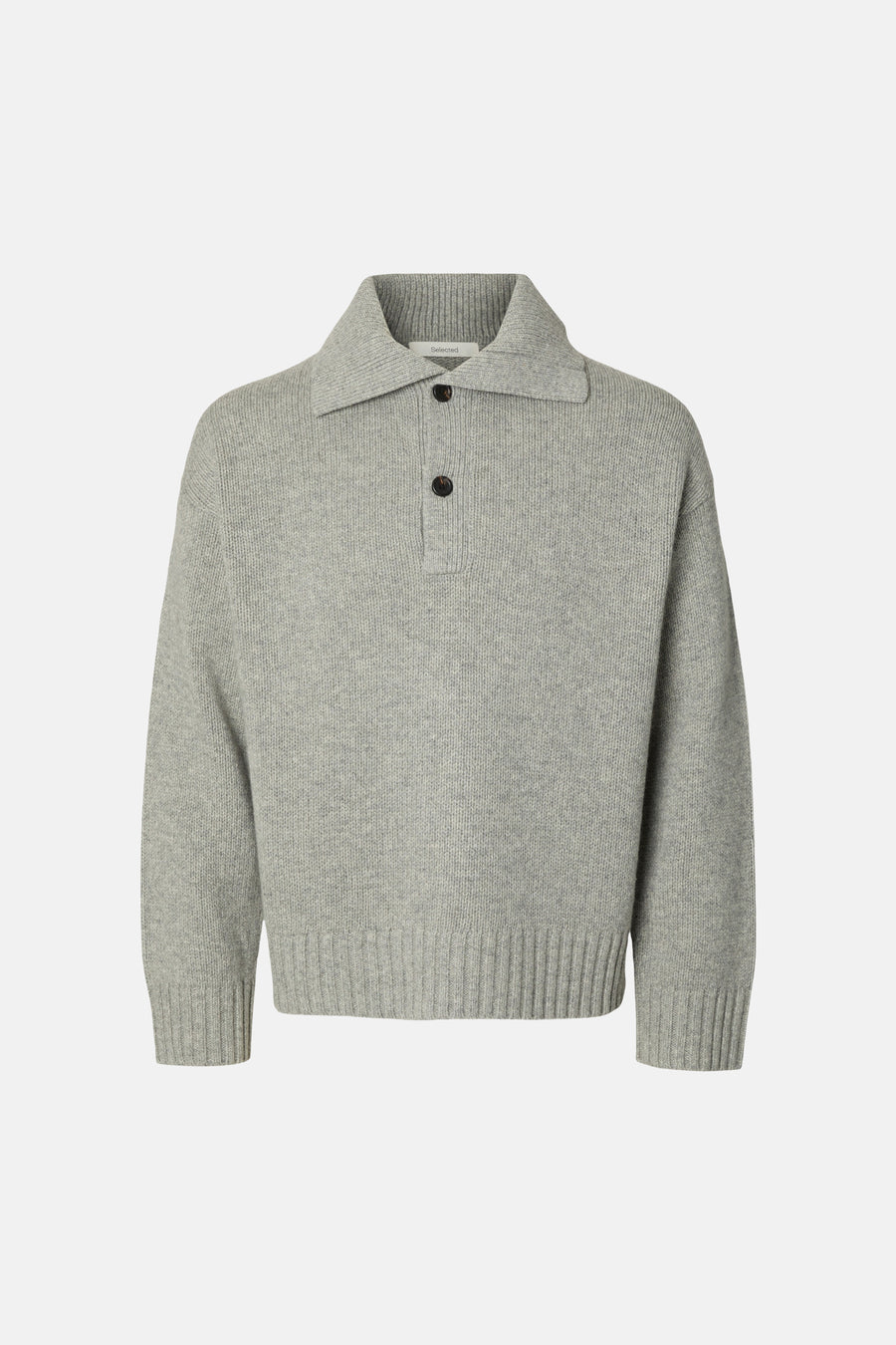 Trui met rolkraag grijs - SELECTED