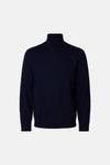 Trui met rolkraag blauw - SELECTED