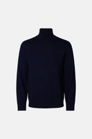 Trui met rolkraag blauw - SELECTED