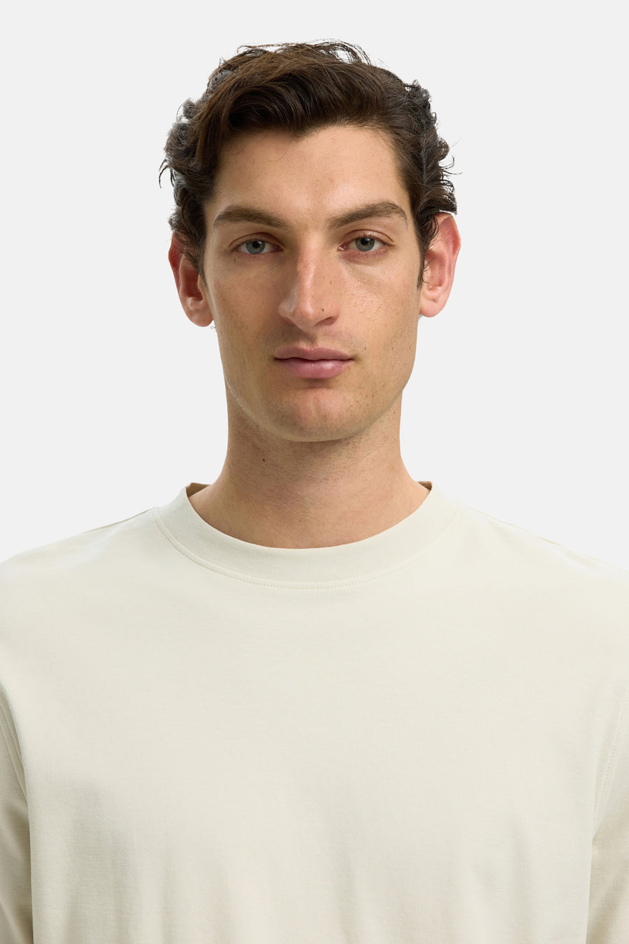 T-shirt (manches courtes) beige - SELECTED