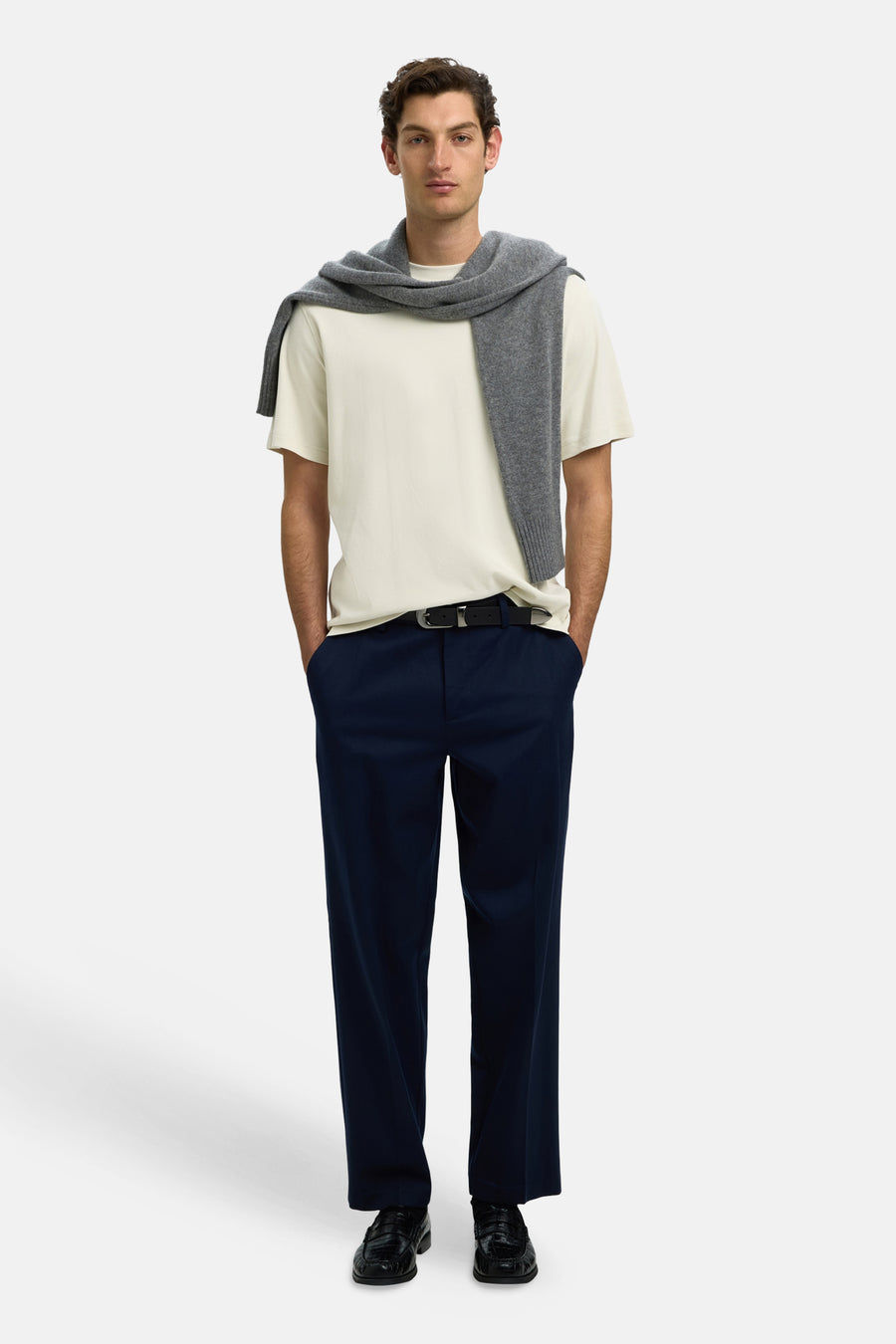 T-shirt (manches courtes) beige - SELECTED