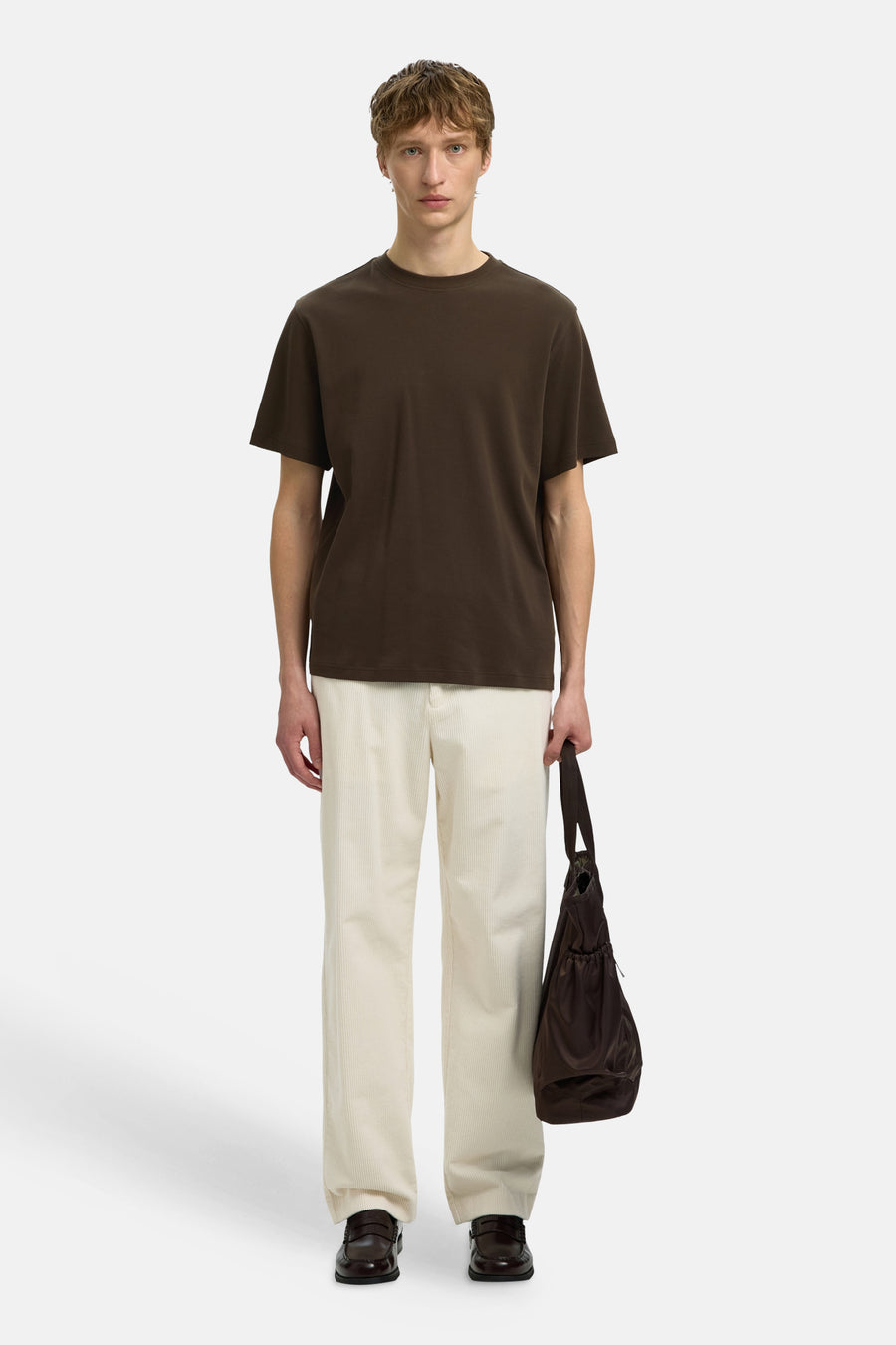 T-shirt (manches courtes) brun - SELECTED