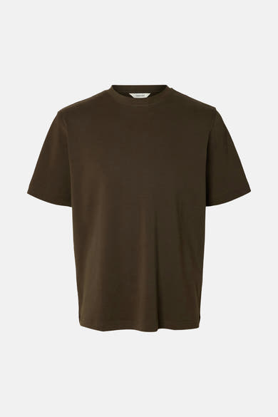 T-shirt (manches courtes) brun - SELECTED