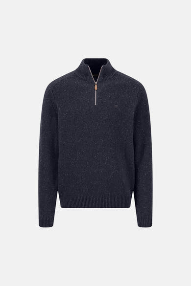 Trui met rolkraag blauw - FYNCH-HATTON