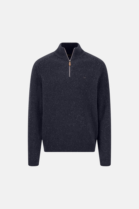 Trui met rolkraag blauw - FYNCH-HATTON