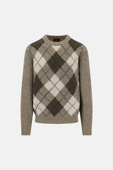 Trui met ronde hals beige - FYNCH-HATTON