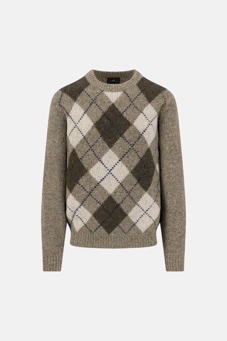 Pull O-hals - Kaki