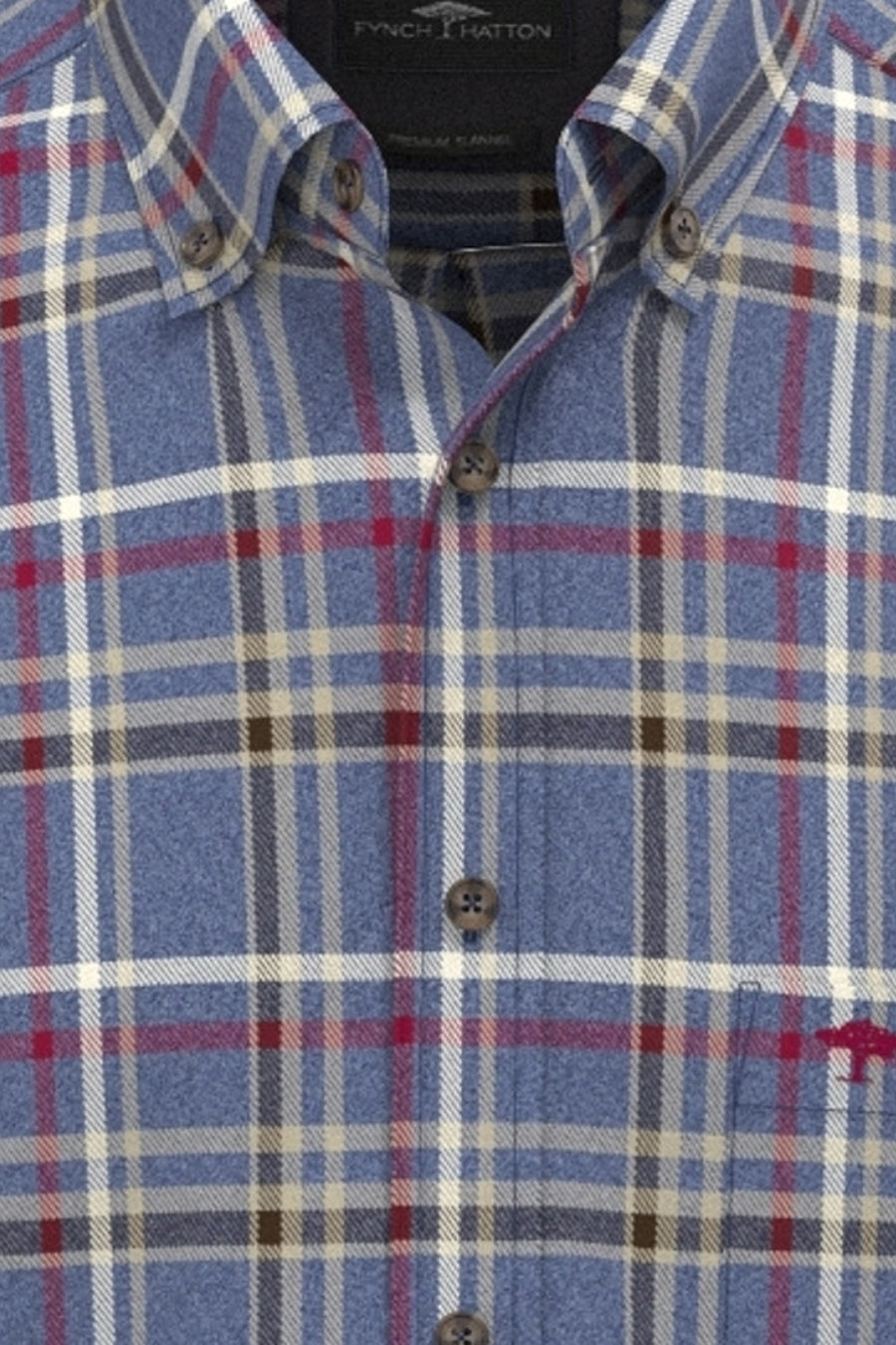 Hemd (lange mouwen) blauw - FYNCH-HATTON
