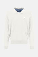 Pull à col en V - écru