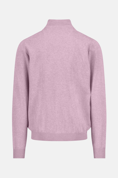 Pull à col roulé rose de FYNCH-HATTON, vue arrière sur fond uni.