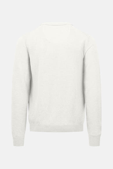 Pull écru de FYNCH-HATTON, en maille fine, vue de dos.
