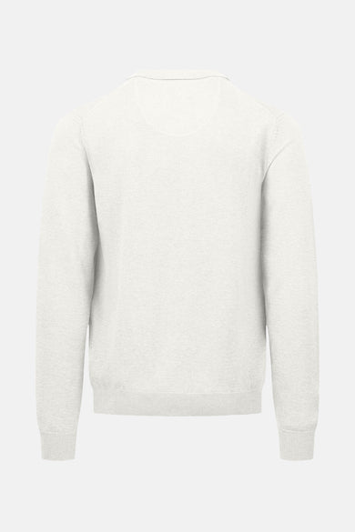 Pull écru de FYNCH-HATTON, en maille fine, vue de dos.
