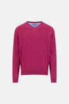 Trui met V-hals roze - FYNCH-HATTON