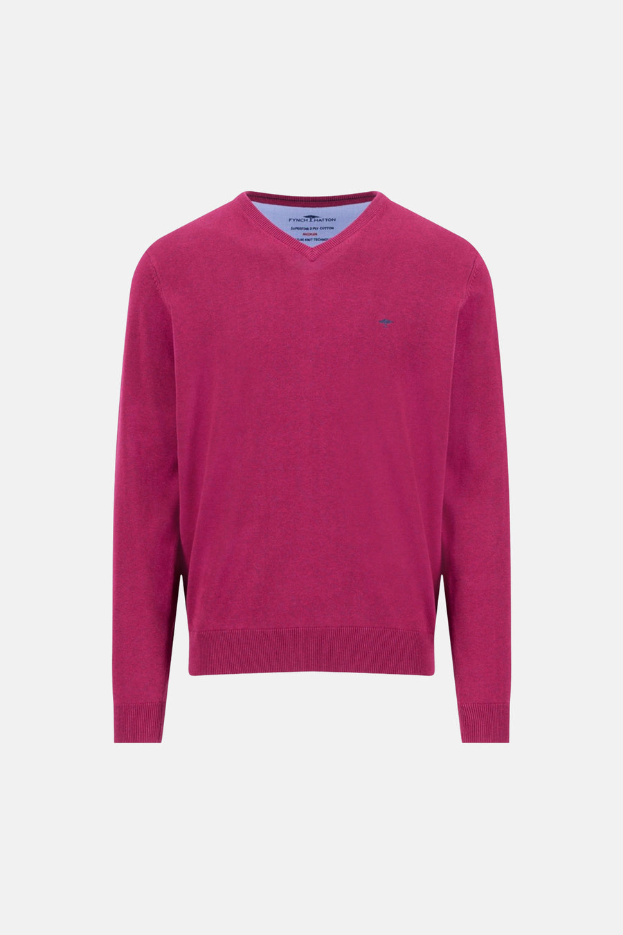 Trui met V-hals roze - FYNCH-HATTON