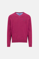 Trui met V-hals roze - FYNCH-HATTON
