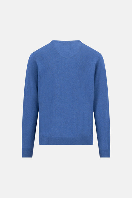 Trui met V-hals blauw - FYNCH-HATTON