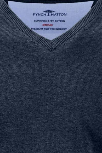 Pull V-hals - blauw