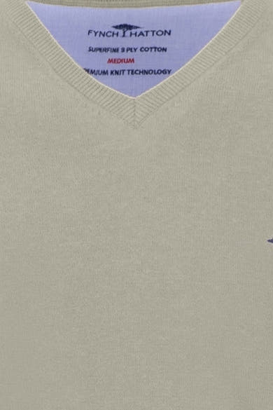 Pull V-hals - beige