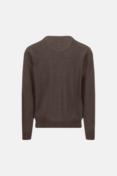 Pull V-hals - bruin