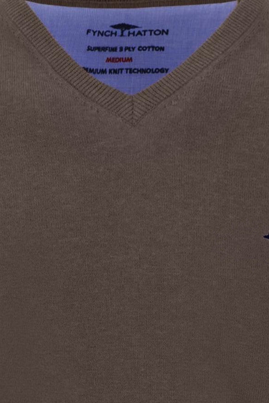Pull V-hals - bruin