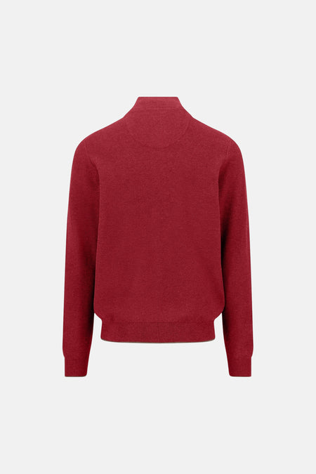 Pull met rolkraag - rood