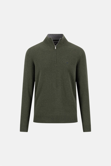 Pull met rolkraag - green