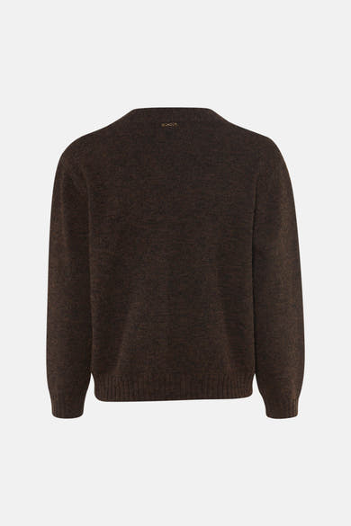 Pull col V - brun