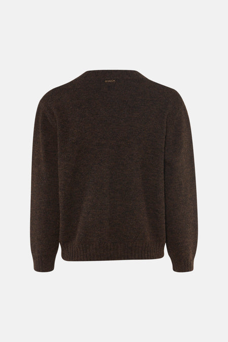 Pull V-hals - bruin