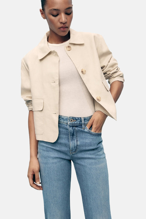 Jean évasé LIGHT BLUE DENIM - MANGO