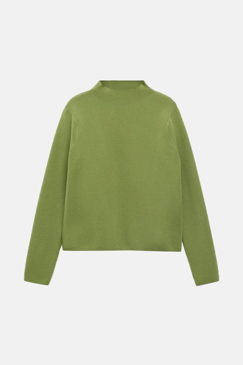 Pull col rond Vert - MANGO