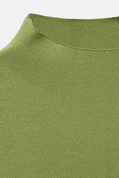 Pull col rond Vert - MANGO