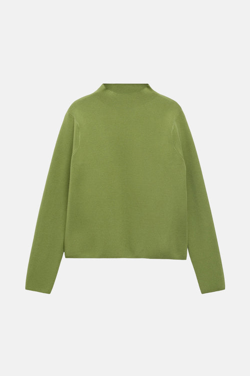 Pull à col rond - vert